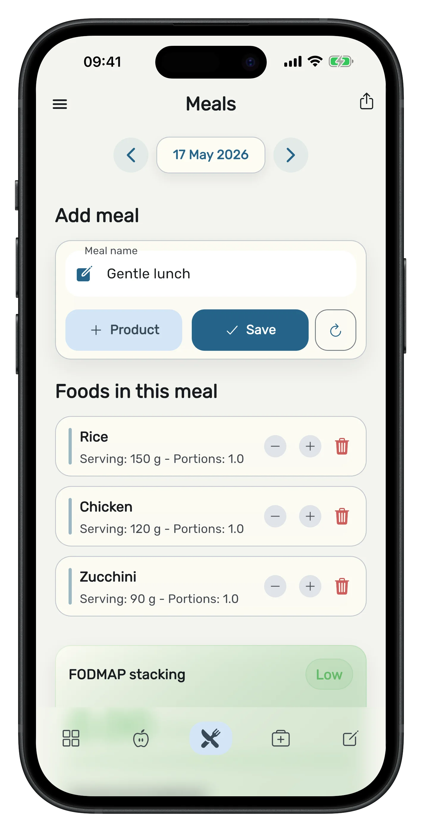 Bloat Gone symptom tracker