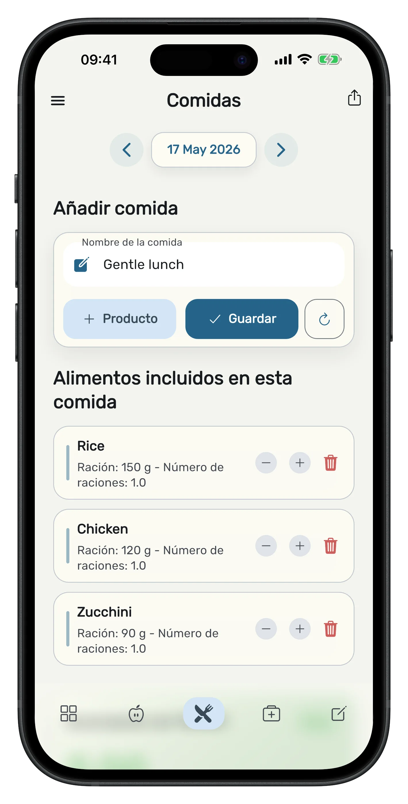Seguimiento de síntomas de Bloat Gone